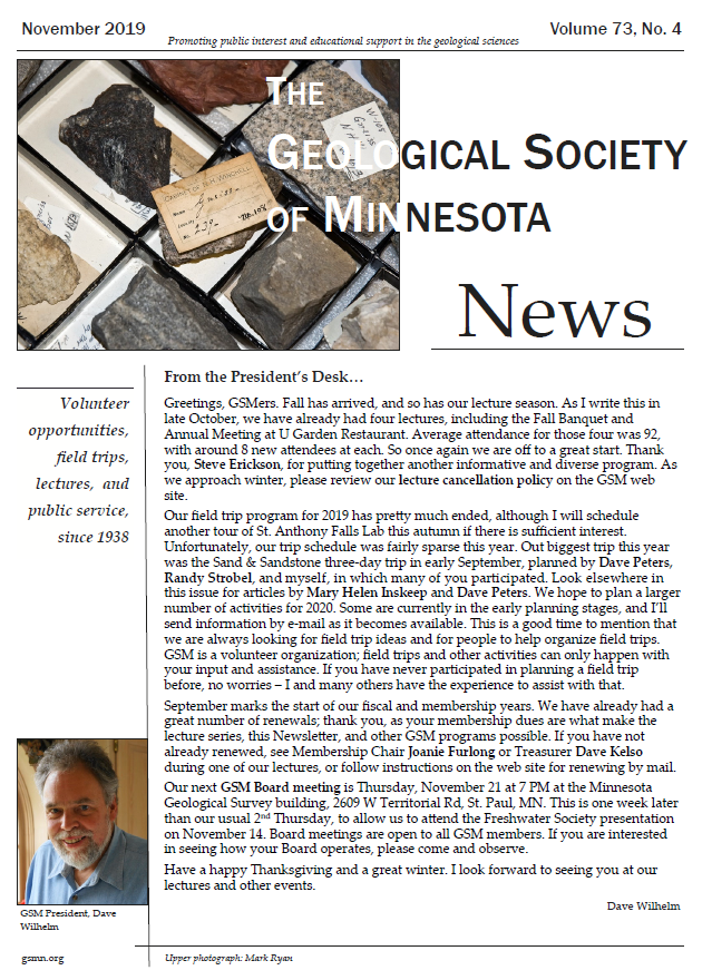 November 2019 Newsletter