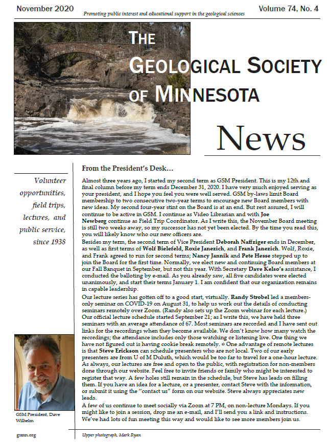 November 2020 Newsletter