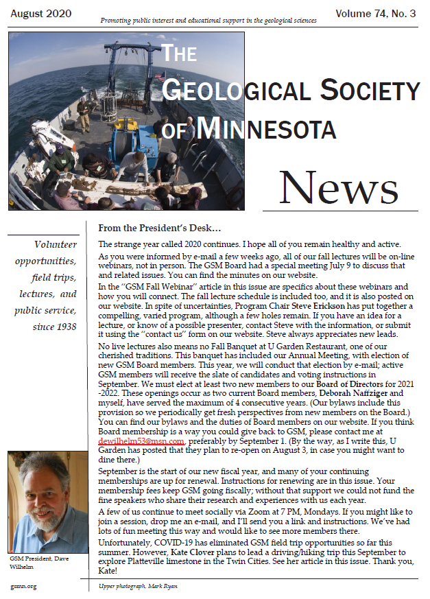 August 2020 Newsletter